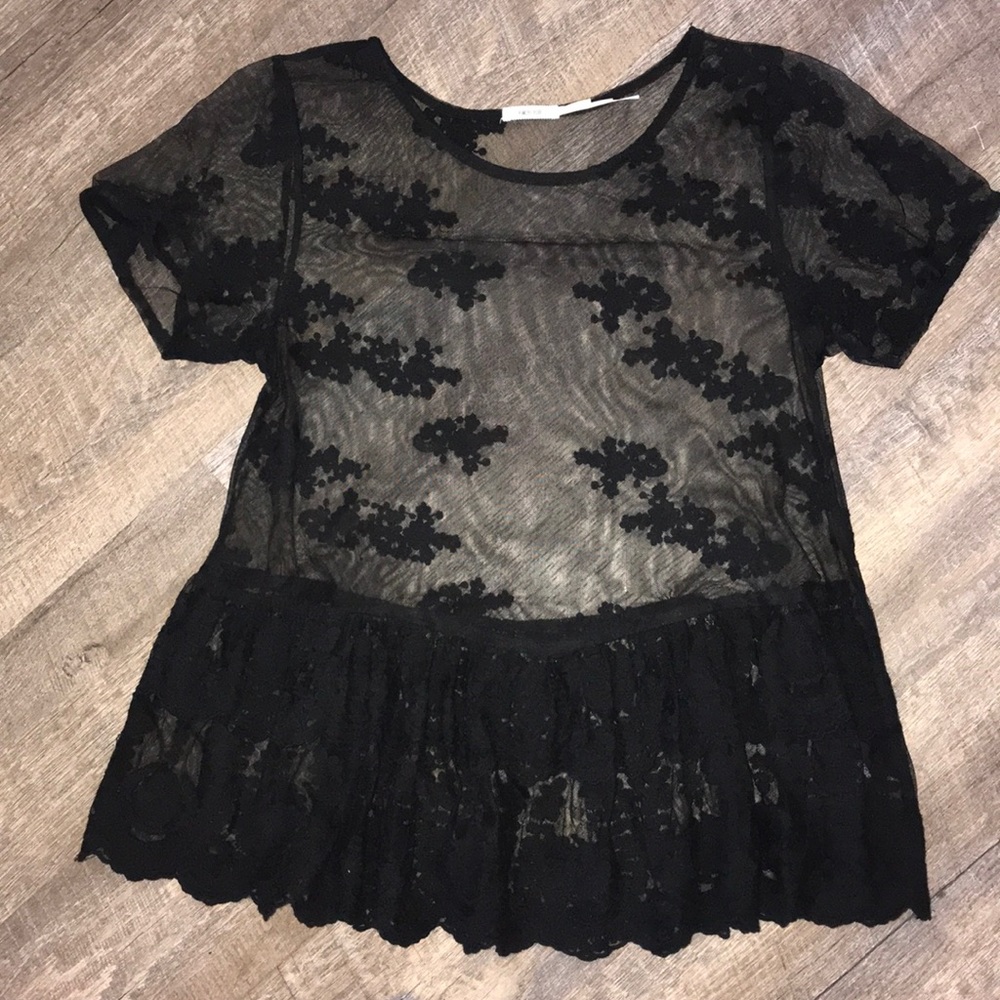 Kimchi Blue sheer lace top